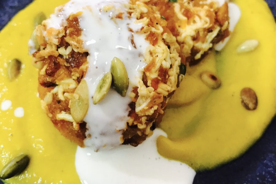 Butternut squash kofta curry