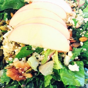 fit fresh cuisine harvest salad with kale apple quinoa