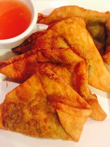 Veggie Curry Puffs with potato spinach pea carrot and onion mixed with curry powder