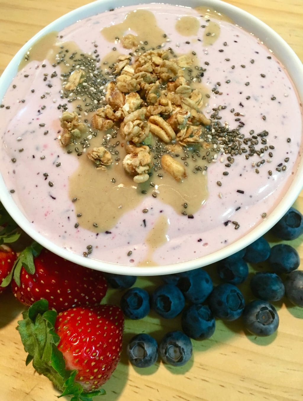 Berries Banana Tahini Bowl