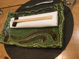 Sumi Robata Bar Plate Setting