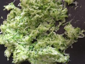 grated zucchini