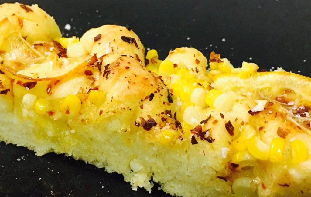 Sweet Corn Focaccia