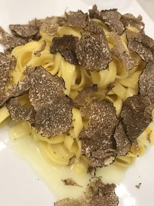 Fettucine with black truffle