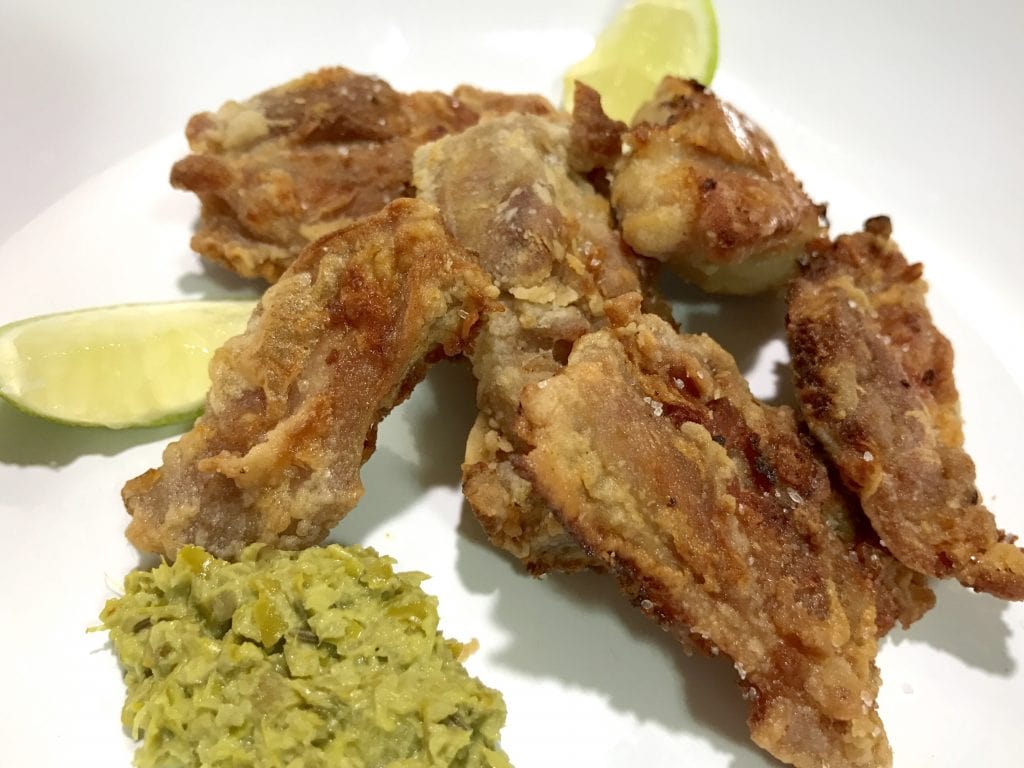 Fried Chicken and Green Chili Thecha