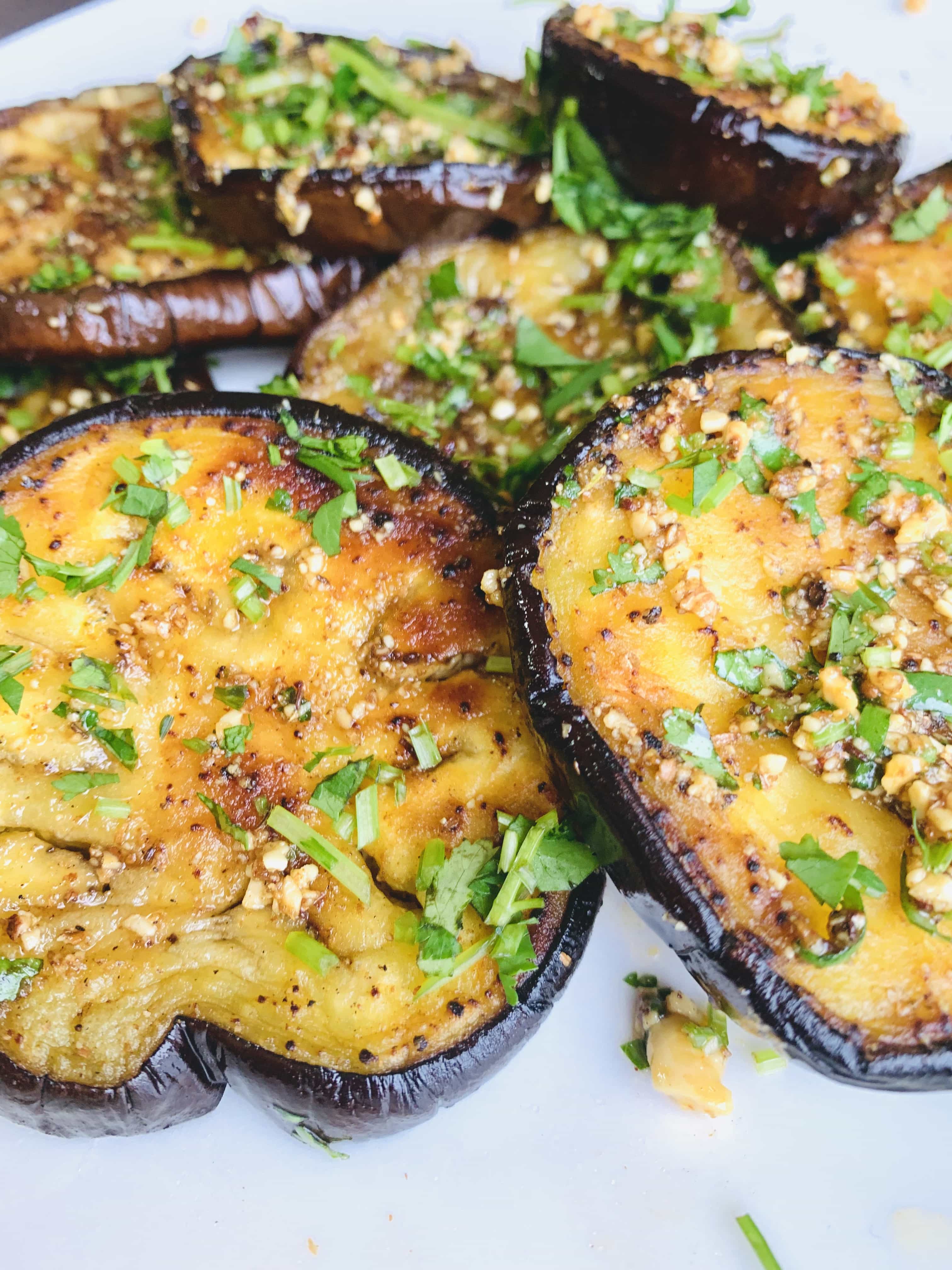 Eggplants with Goda Masala inspired sweet Spice Mix