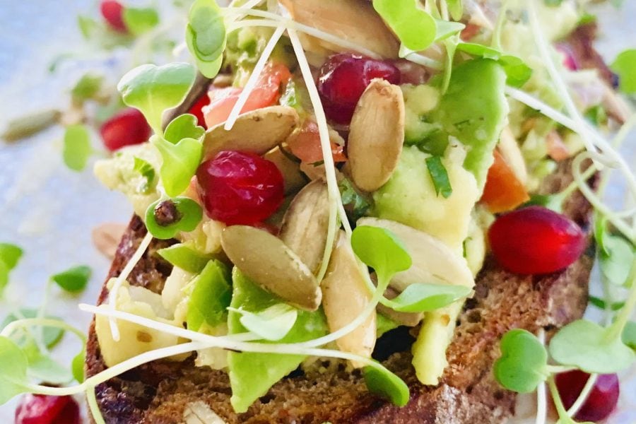 Avocado Toast with Pumpkin Seeds