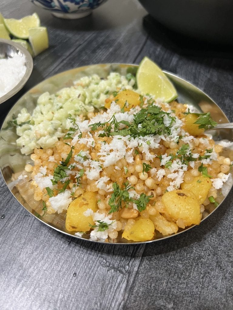 Maharashtrian style sabudana khichdi